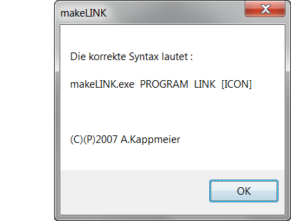 Screenshot makeLINK