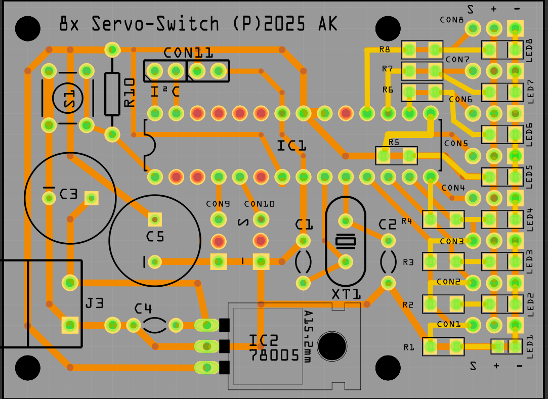 Layout 8x Servo-Switch revA