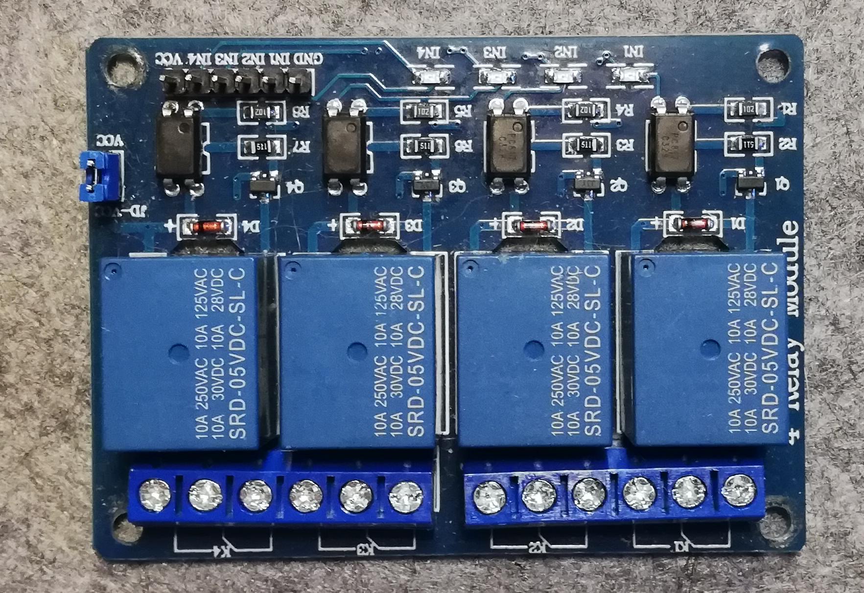 Relais Platine 4-Fach Relais Platine 4-Fach