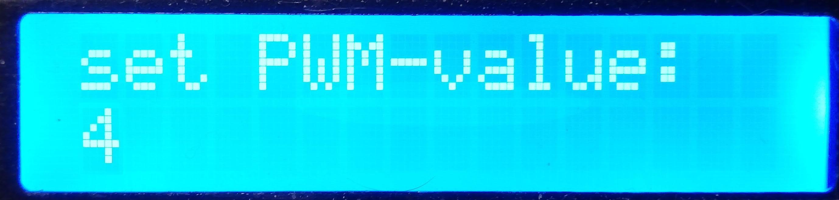 PWM Menü 1 PWM Menü 1