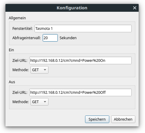 HTML-Sender
              Konfigurationsdialog