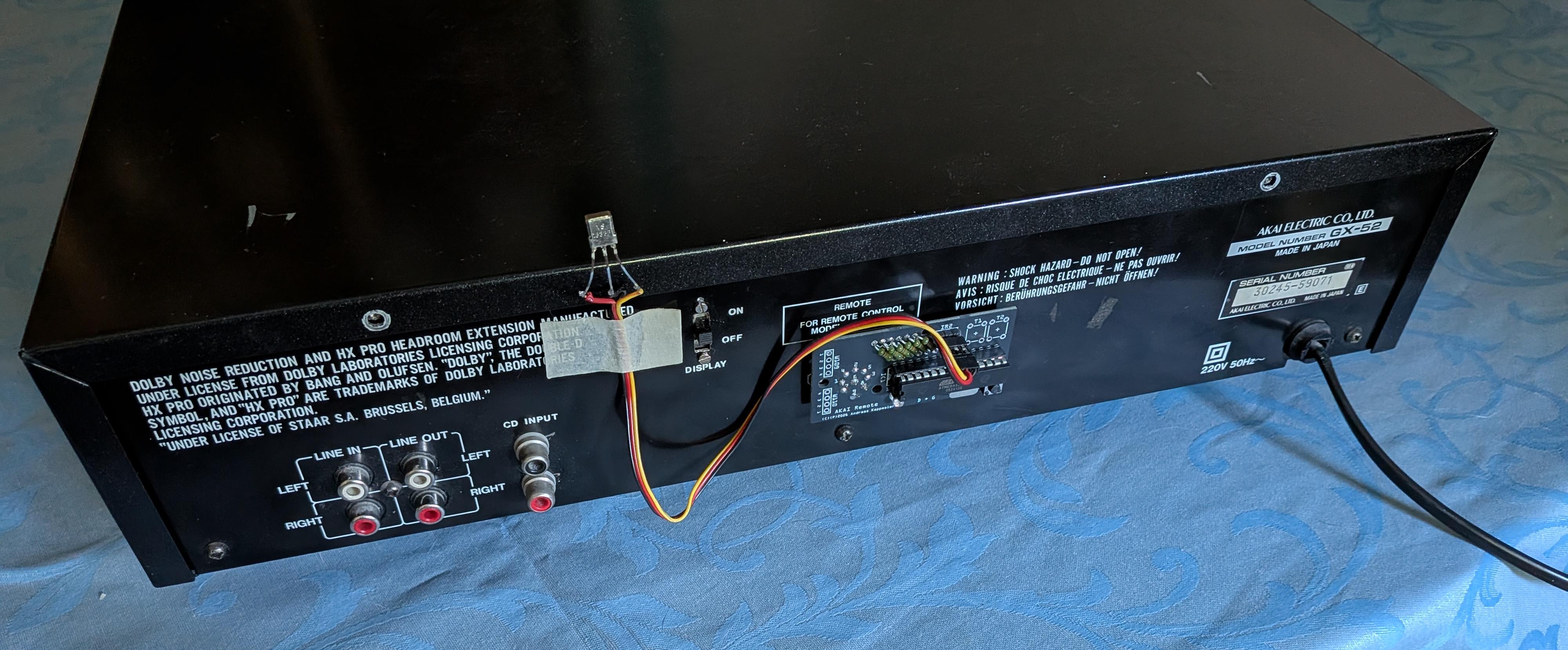 AKAI GX-52 mit AKAI-Remote